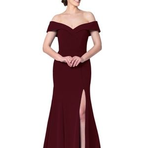 Azazie Alice Cabernet Bridesmaid Dress